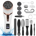 Subesube electric foot file with roller heads and pedicure tools