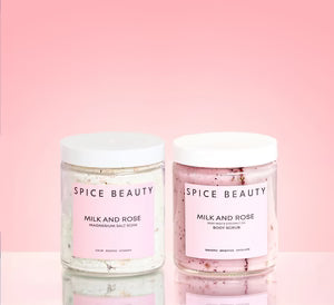 Spice Beauty Magnesium Salt Soak, goat milk and rose, bundle