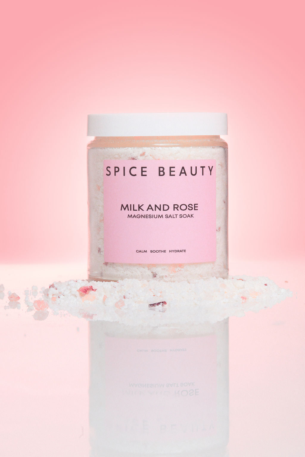 Spice Beauty Magnesium Salt Soak, goat milk and rose, detail