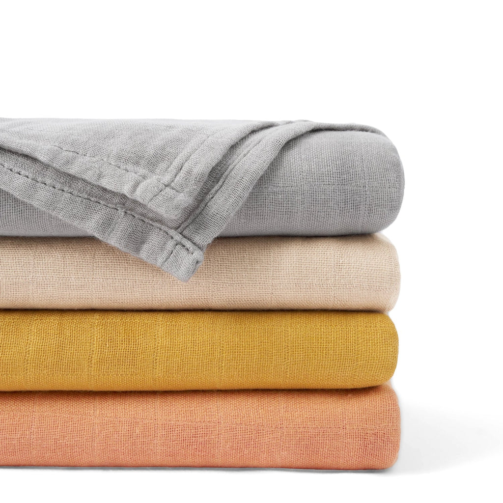 Baby Muslin Swaddle Blanket, Terra Cotta