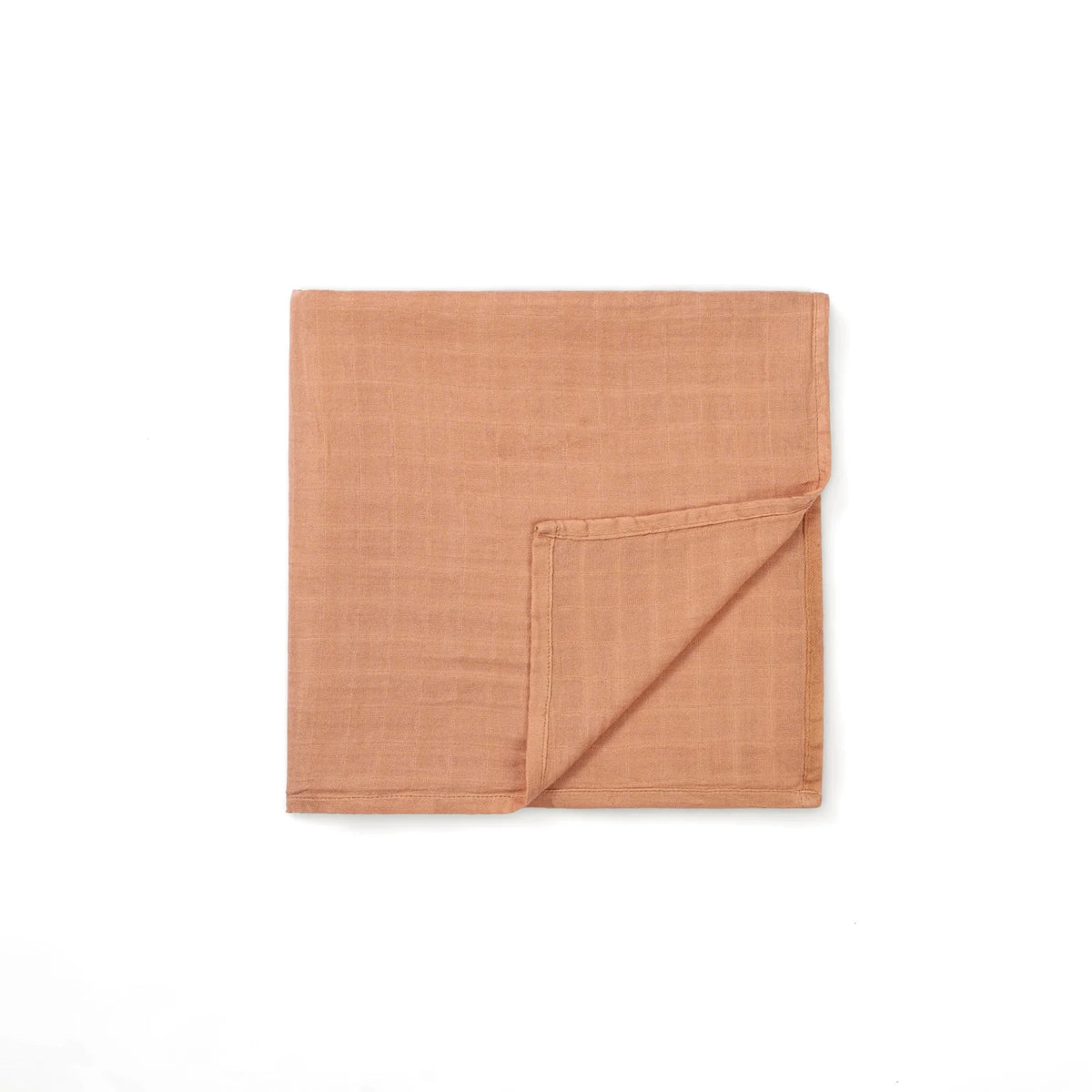 Baby Muslin Swaddle Blanket, Terra Cotta