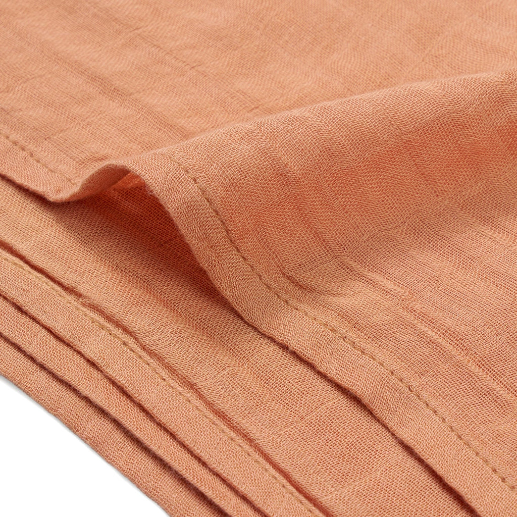 Baby Muslin Swaddle Blanket, Terra Cotta