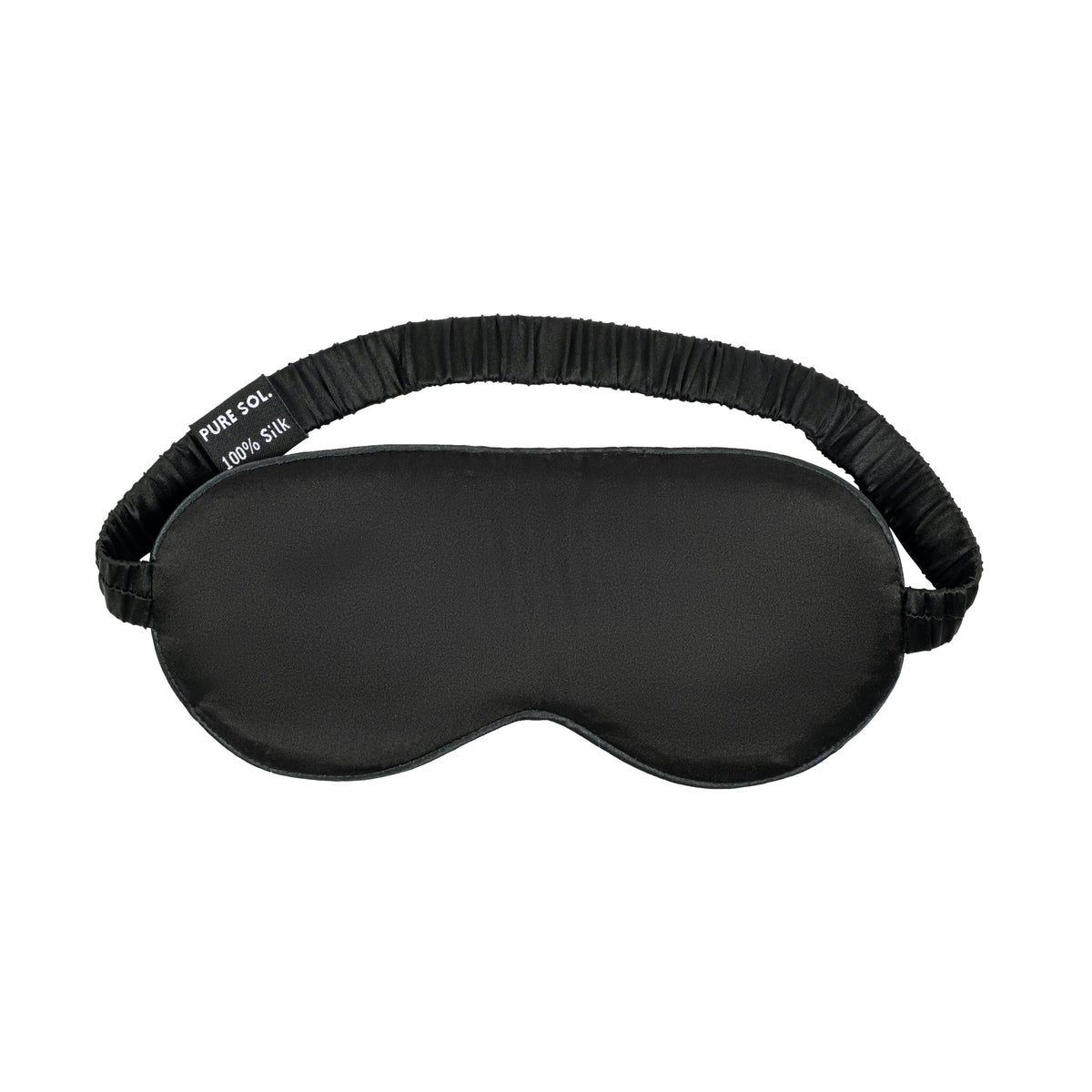 PURESOL Beauty mulberry silk sleep eye mask in black onyx