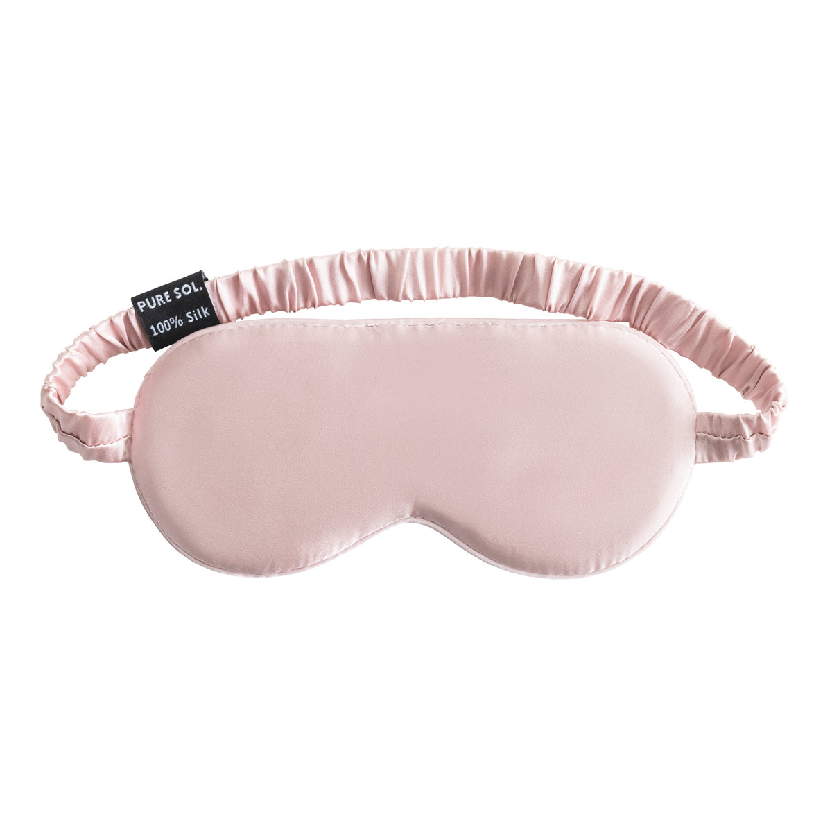 PURESOL Beauty mulberry silk sleep eye mask in mauve, front