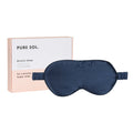 PURESOL Beauty mulberry silk sleep eye mask in navy with gift box