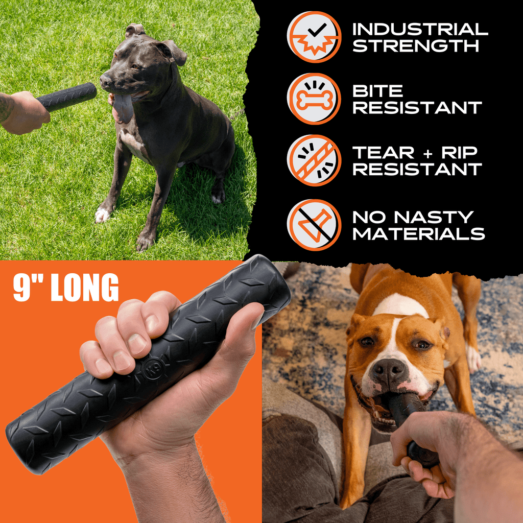 Rubber Chew Stick for Dogs, Made in USA by Monster K9