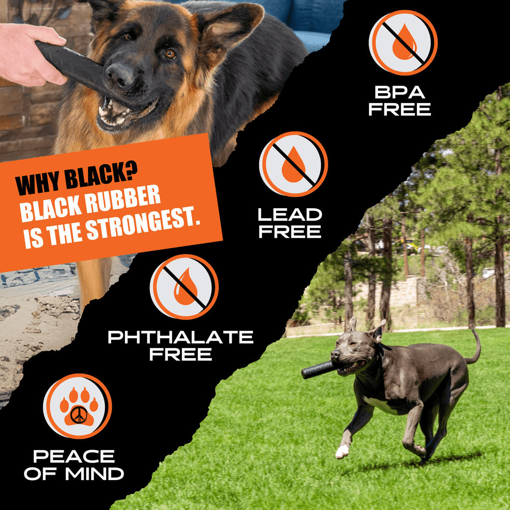 Rubber Chew Stick for Dogs, Made in USA by Monster K9