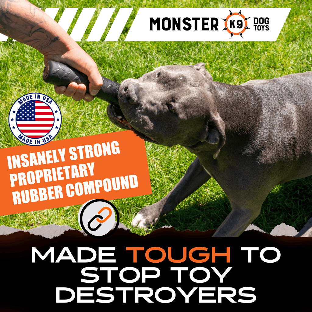Rubber Chew Stick for Dogs, Made in USA by Monster K9