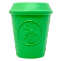 Coffee Cup Dog Toy, Rubber Treat Dispenser, Made in USA by SodaPup
