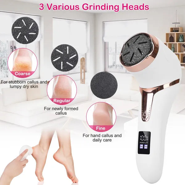 Three roller heads: coarse, regular and fine