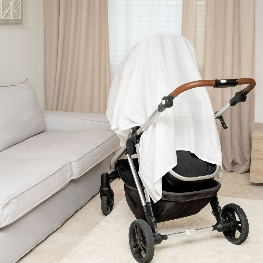 Organic Cotton Muslin Swaddle Blanket, 47 x 47 in