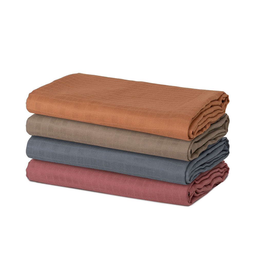 Organic Cotton Muslin Swaddle Blanket, 47 x 47 in