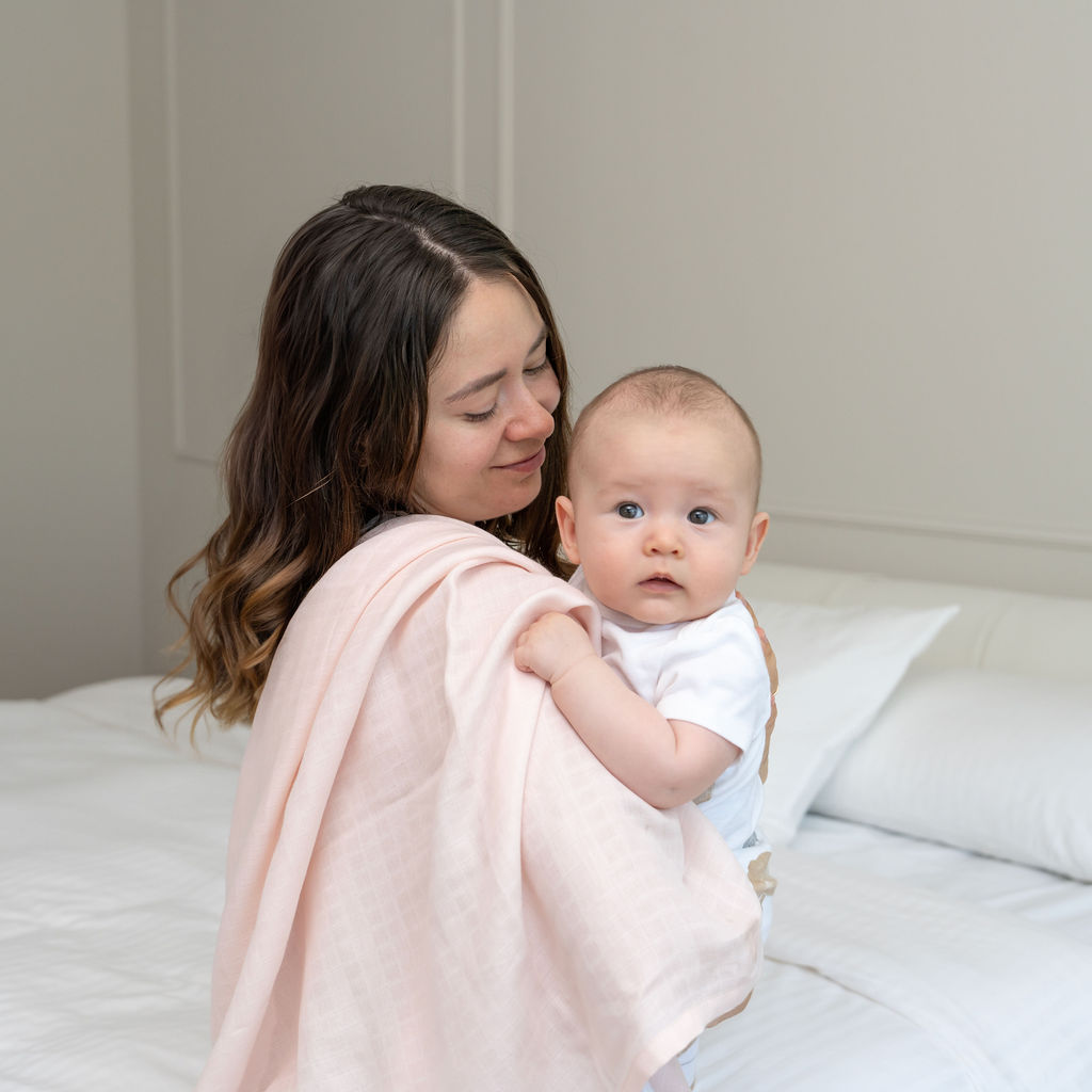 Organic Cotton Muslin Swaddle Blanket, 47 x 47 in