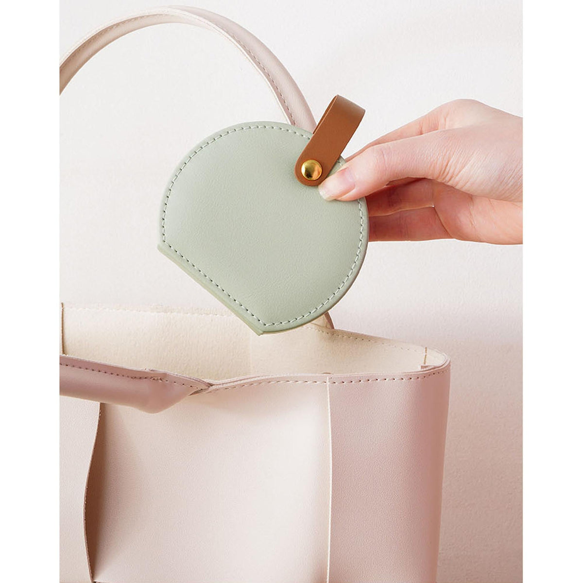 Compact Travel Jewelry Case, PU Leather