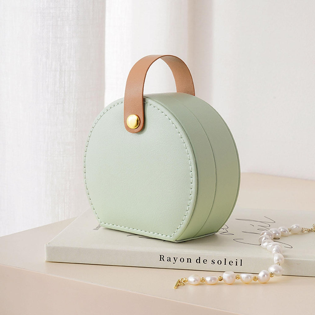 Compact Travel Jewelry Case, PU Leather