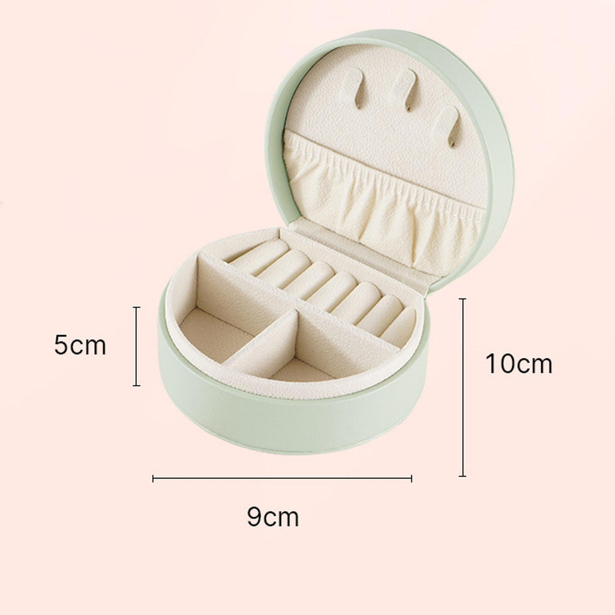 Compact Travel Jewelry Case, PU Leather