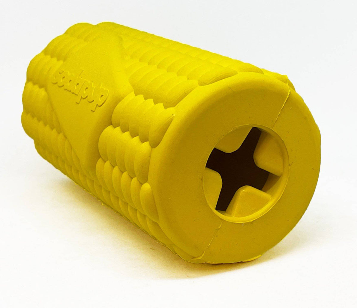 Corn on the Cob Dog Toy, Rubber Treat Dispenser, Made in USA by SodaPup
