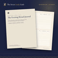 Cover of The Evening Ritual Journal, a 30-night printable journal by The Seven Lucky Gods